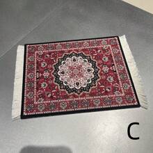 Coffee Mat Arabic Style Absorbent Insulated Coaster Coffee Or Tea Coaster Table Mat Heat Resistant Drying Non-Slip Coffee Coaster Suitable For Coffee Machine, Coffee Pot, Coffee Accessories 1 Piece