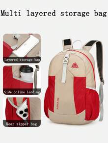 1 Stück Campus Rucksack, leichter faltbarer Outdoor-Sport Rucksack, für Schulmaterial, Rückkehr zur Schule Schulrucksack - Verschiedenfarbig - Übersicht 6