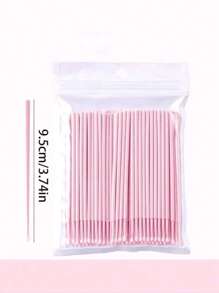 100pcs/300pcs Nano Cosmetic Swab, Thin Head, Makeup Changing, Eyeliner Wiping, Eyelash Removing, Cleaning Stick, Special Stick For Embroidery (100 Pieces)