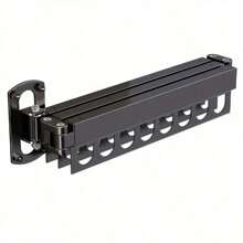 1 szt. składany ścienny wieszak na ubrania, balkonowy składany wieszak na pranie, bez wiercenia aluminiowy składany wieszak na ubrania, chowany wieszak na pranie do oszczędzania miejsca wewnątrz/na zewnątrz