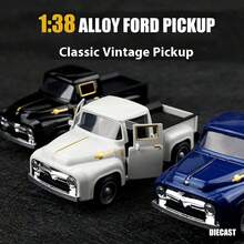 1. 锌合金复古皮卡车，1:38比例，回力玩具：色彩缤纷的派对礼物玩具，学校假期趣味教育和科学教育！圣诞节、万圣节、感恩节、返校节等节日送礼佳品 - 彩色 - 查看 5