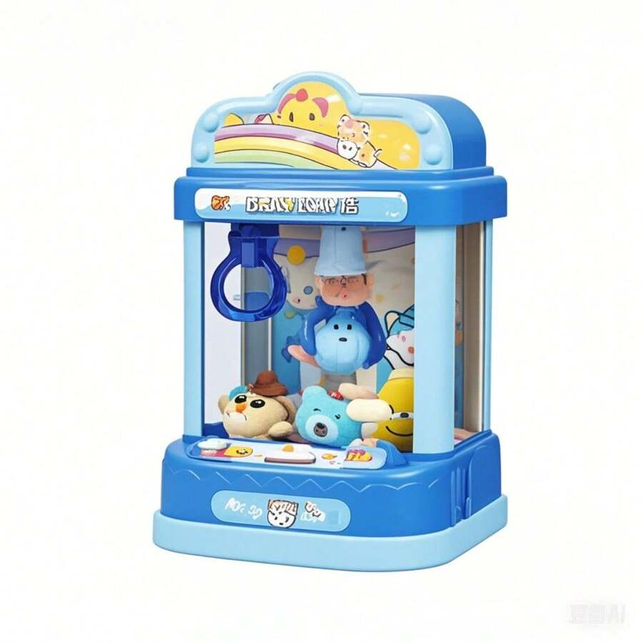 Mini máquina de garras para niños | Maquina electronica de dulces que funciona con monedas | Con música y luz | Divertida máquina de juegos para padres e hijos | Regalo