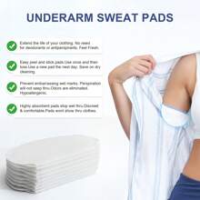 2 Packs (1 Pack Contains 10 Sheets) Ultra-Thin Invisible Underarm Sweat Pads, Effective Breathable Invisible Sweat-Absorbing Pads, Strong Absorbency, Lightweight Sweat-Absorbing, Comfortable And Odorless Comfortable, Suitable For All Skin Types, Essential Summer Tool For Ladies, Underarm Sweat Pads (Random Color) Summer Cooling, Beach, Travel