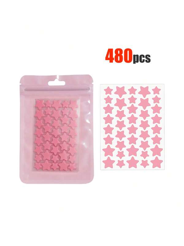 480 Stücke rosa, schwarz, weiß, blau, lila, grüne Sterne und Sterndekor Gesichtsaufkleber, Must-Have für Fotos, Gesichtsmalerei, geeignet für verschiedene Partys, Veranstaltungen und Spaßaktivitäten. 240/40 Stücke