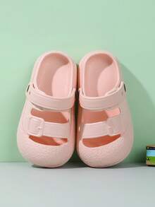 Sandale noi de vară respirabile cu dublă utilizare papuci de plajă pantofi cu plat papuci casual confortabili papuci sport papuci cu fund gros la modă anti-alunecare miros EVA papuci drăguț desene animate - Roz - Vizualizare 5