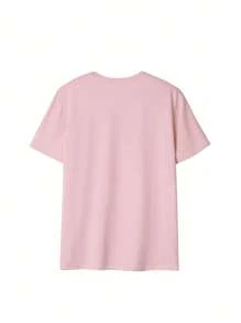 Nuova maglietta casual e versatile da donna, stile ampio, in tessuto traspirante, con stampa di frutta, collo tondo, per primavera ed estate