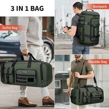 WITZMAN Travel Duffel Bags For Men Large Carry On Weekender Overnight Bag 3 In 1 Backpack With Shoe Compartment B693 Army Green - ArmyGreen - View 2