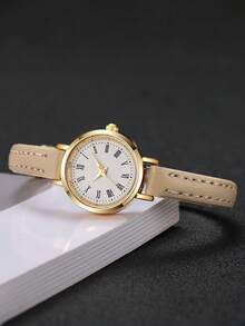 1pc Women's Elegant Minimalist Small Dial Quartz Wrist Watch, Fashion & Chic (Watch Box Not Included)
