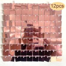 20PCS Shimmer Wall Backdrop Square Sequin Wall Panels Shimmer Backdrop Wall Decor , Birthday, Anniversary, Engagement And Bachelorette Decoration Party