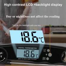 Klappsonde elektronisches Fleischthermometer, Steakthermometer, Küchenthermometer, Küchenflaschenöffner, Lebensmittelthermometer