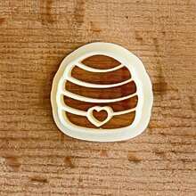 1pc/4pcs Soft Clay Earring Molds, Cute Bee, Honey Pot, Honeycomb Shape For DIY Soft Clay Earring Decoration Cutter - Yellow - View 11