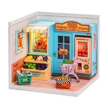 Robotime Rolife Miniature House With LED Lights - DIY Dollhouse Model Kit For Adults And Teens, Cute Mini House Kit, Creative Gift For Women - Daily VC Fruit Store - View 3