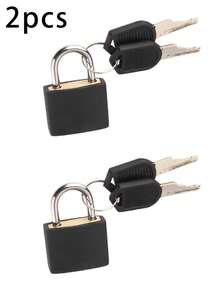 1pc Portable Small Color Plastic Lock Luggage Padlock,1pc  Padlock With 2pcs Key,Colored Casing/23mm Zinc Alloy/Tsa Approved Luggage Lock, Small And Sturdy, Luggage Locks , Mini Padlocks For Suitcases, Metal Keyed Lock For Travel Bags, Brass Lock Cylinder Is Durable,Small Copper Lock With Case,Available In Eight Colors - Multicolor - View 23