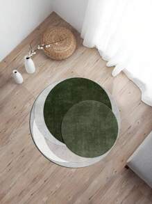1pc Velvet Material Luxurious Geometric Round Pattern Printed Throw Blanket, Machine Washable, Suitable For Study, Bedroom, Living Room And More Scenarios. (Wrinkles May Occur Due To Factory Packaging, Just Low-Temperature Iron The Product To Restore Flatness After Receiving)