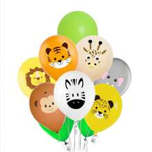 10/20/100 stuks feestballonnen met bosdierenthema, geschikt voor feestdagen, feesten, kamperen, tuindecoratie en verjaardagsvieringen