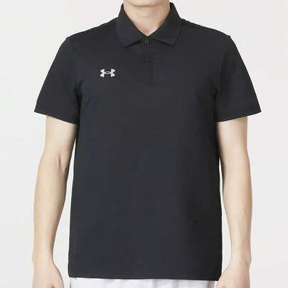 Under Armour 男士 2026 新款训练健身休闲 Polo 衫，透气短袖，23500507-001