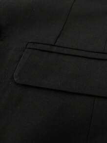 4 Piece Boys Gentleman Suit Boys Elegant Black Formal Flat Collar Blazer Vest Trousers Tie Suitable For All Seasons