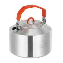 1.5L Round Pot Kettle Series Portable Stainless Steel Durable Bushcraft Gear Open Fire Kettle For Heating Water, Cooking Tea, Coffee - Silver - View 4