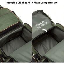 Fishing Tackle Backpack Water Resistant Lightweight Tactical Bag Soft Tackle Box With Rod Holder And Protective Rain Cover - GreenBackpack[3670]WithoutTrays - View 6