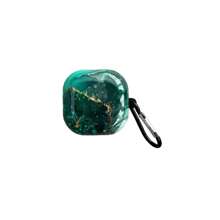 Galaxy Buds Marble-TPU Case For Buds 2/Pro/Pro 2/Live/FE, Scratch-Resistant & Anti-Slip Texture, Sleek & Stylish Design With Detachable Carabiner