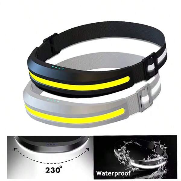 1pc LED Mini Multi-Purpose Wave Control Headlamp, Long Battery Life Fishing Headlight