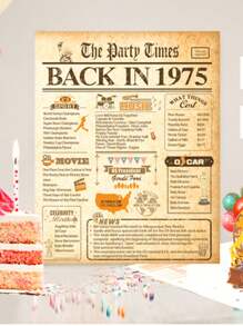 1 Tarjeta de cumpleaños para hombres y mujeres, 16°, 18°, 21°, 30°, 40°, 50°, 60°, 70°, 80°, 90° cumpleaños, decoración de cumpleaños divertida, tarjeta de cumpleaños nostálgica con el año de nacimiento, mejor regalo para abuelos, esposo, esposa, mamá, papá, hija (sin sobre)