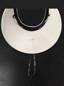 Sombrero transparente a prueba de viento con cuerda ajustable, máscara con cuerda para la barbilla, correa de sombrero elástica invisible a prueba de caídas para niños para uso al aire libre