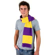 Result Mens Heavy Knit Thermal Winter Scarf (Yellow/Purple) - Yellow - View 2