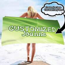 Personalized Beach Towel With Customized Text - Fashionable Design, Quick-Dry And Highly Absorbent, Perfect For Beach, Pool, Camping And Travel - Ideal Gift For Valentine's Day, Birthday, Father's Day And Mother's Day, Beach Essential | Personalized Gift | Fast Drying Fabric Bathroom Decor Summer Beach Essentials - Multicolor - View 77