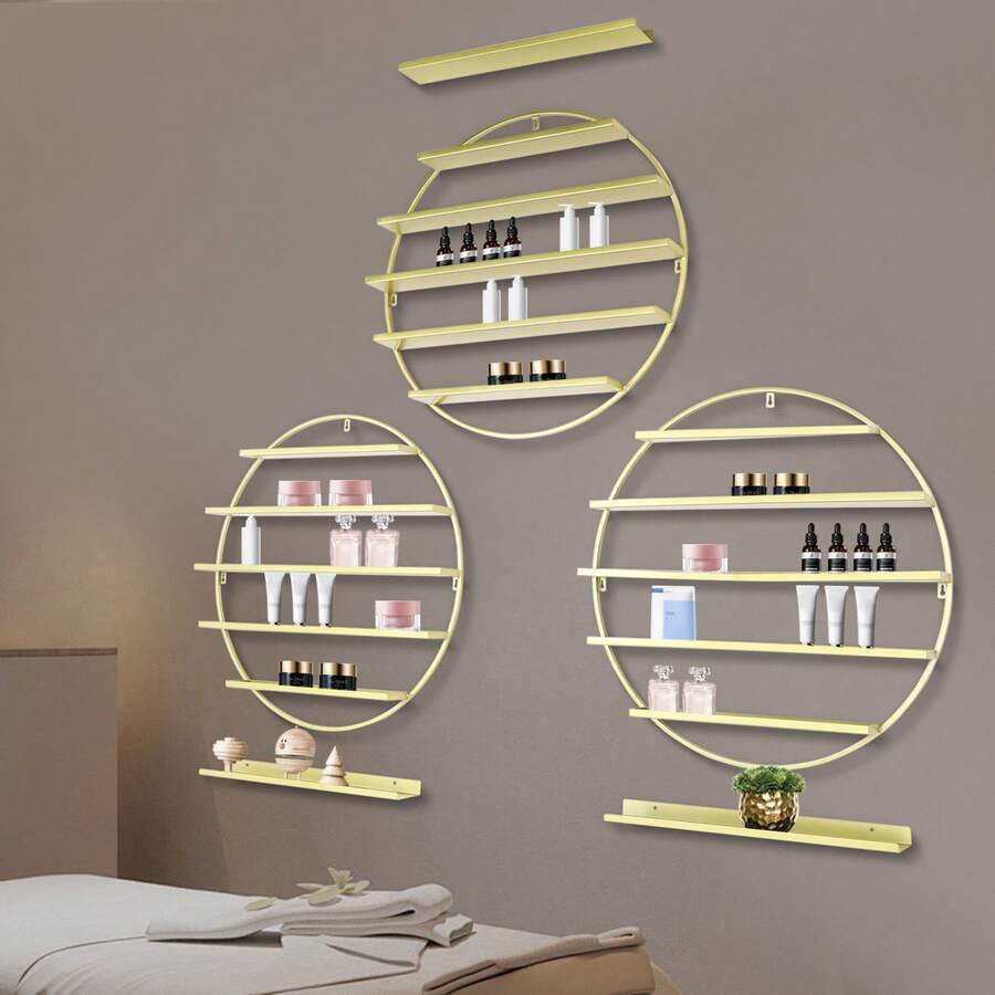 YUNRUX Nail Art Storage & Display - 金色 - 查看 1