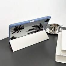 1 件带有夏日海滩主题印花的平板电脑保护套，带笔架的平板电脑保护套适用于 iPad 10.9/10.2/ Air 5th Gen/Pro11/10th/9.7/Air 2/iPad（7th Gen）/ iPad（8th Gen）/ iPad Air 4/5/iPad Pro 11/iPad 10th 代 10.9 英寸 2022 智能保护套/iPad Air 13(M3 2025)/iPad Air 11(M3 2025)/iPad Air 11(M3 2025)/iPad 11(A16 2025)，自动睡眠/唤醒功能