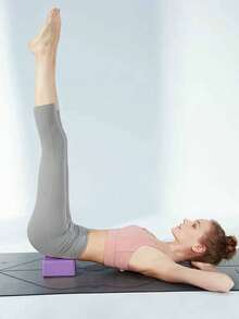 1pc EVA Gym Blocks, Foam Brick, Training, Exercise, Fitness, Dance Tool, Yoga Reinforcement, Cushion, Stretching, Body Modeling, Yoga Blocks - Multicolor - View 3