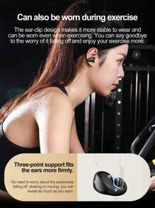 Lenovo Lenovo TC3403-Open Wireless Earphones, Clip-On Design, No Falling Off During Exercise, High-Definition Stereo Sound Quality, Directional Sound Transmission Technology, Call Noise Reduction, 24-Hour Battery Life, Compatible With Multiple Devices