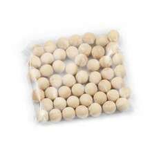 8-40毫米天然圆形木质散珠球，硬木工艺球，装饰性木质无孔球