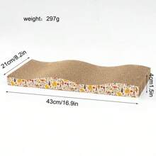 Toys Pet Scratching Board Corrugated Cardboard Pad Grinding Nails Interactive Protecting Furniture Cats Scratcher Toy