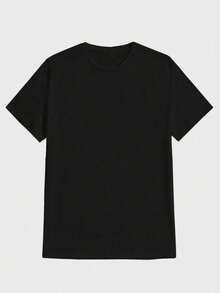 Estampa de logo de Dickies al estilo de ropa de trabajo 1 pieza T - shirt de algodón 100% grueso de 220g para todas las estaciones - Negro - Ver 2