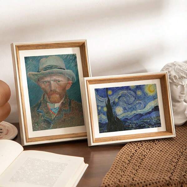Wooden Photo Frame For Wall Hanging 6 8 Inch Wood Picture Frame Stand For Pictures Photo Decor Commemorative Gift