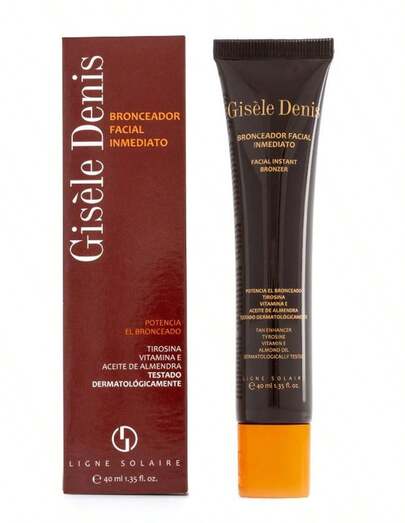 Gisele Denis Gisèle Denis Bronceador Inmediato Facial 40ml. Con Tirosina, Vitamina E y Aceite de Almendas Dulces. Resistente al Agua. Fabricado en España. Entrega en 24/72h.