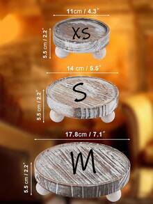 1 件日式方形木托盘，装饰拼盘，用于早餐、小吃、干果、下午茶、甜点 - 棕色 - 查看 3