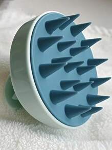 1PC Scalp Massage Brush, Wheat Straw Hair Washing Tool, Silicon Hair Brush, Massage & Cleansing Scalp Brush, Scalp Exfoliating Scrub, Dandruff Removal Tool, Suitable For Both Men And Women Home Bathroom Decor Summer