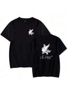 Peep Singer Cactus Rock T-Shirt Men Streetwear Oversized Casual 100% Cotton - màu đen - Xem 1