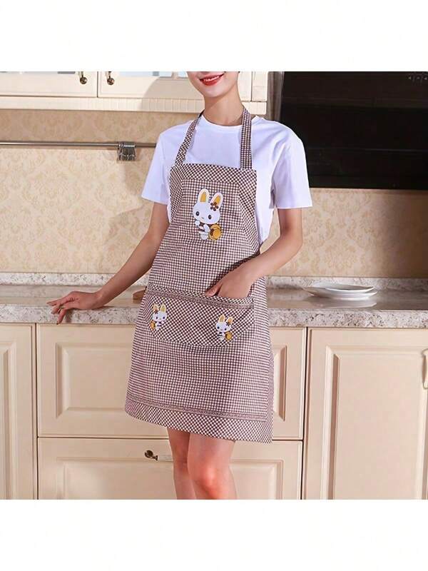 2pcs Multi Functional Cute Cooking Apron With Pockets - Adjustable, Oil Resistant And Dye Resistant Polyester Waterproof And Oil Resistant, Perfect For Cooking And Household Chores, Suitable For Chefs, Gardeners And Bakers