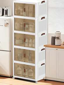 1/3/5layer Storage Box Stacked Folding Storage Cabinet - Aesthetic Room Decor, Home Decor, Kitchen Accessories, Bathroom Decor, Bedroom Decor - For Shoes, Clothing & More - Suitable For Organizing & Maximizing Space