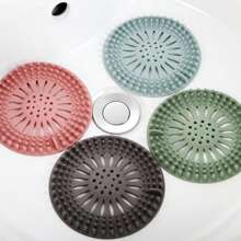 1 szt. Sitko do odpływu łazienkowego, Silikonowe sitko do zlewu, Pasuje do filtra siatkowego odpływu zlewu kuchennego
