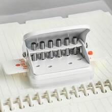 1 pieza Perforadora de 6 agujeros, herramienta de encuadernación de hojas sueltas para manualidades