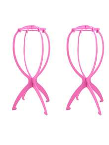 4 件套假发支架 - 可折叠假发展示架和干燥架，2 种颜色，轻巧且节省空间 - 彩色 - 查看 8