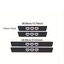 4 Love Door Sill Strips, Waterproof And Scratch Resistant Door Sill Protectors, Easy-To-Install Adhesive Sill Sleeves For Car Protection And Decoration - one-size - View 9