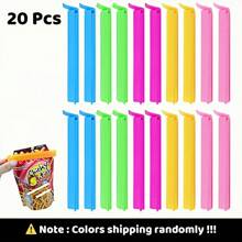 5/10/20pcs Plastic Food Bag Clips, Reusable Moisture And Dust Proof Sealing Clips For Snack Bags, Kitchen Storage Organizers And Accessories