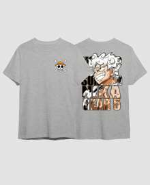 Camiseta Anime One Piece Piratas Manga Luffy Gear 5 Mugiwara Zoro Jolly Roger Going Marry