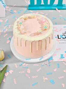 15/30/50g Gender Reveal Baby Foot Paper Scrap, Desktop Decoration Glitter Sprinkle Paper Scrap, Party Decoration, Baby Shower